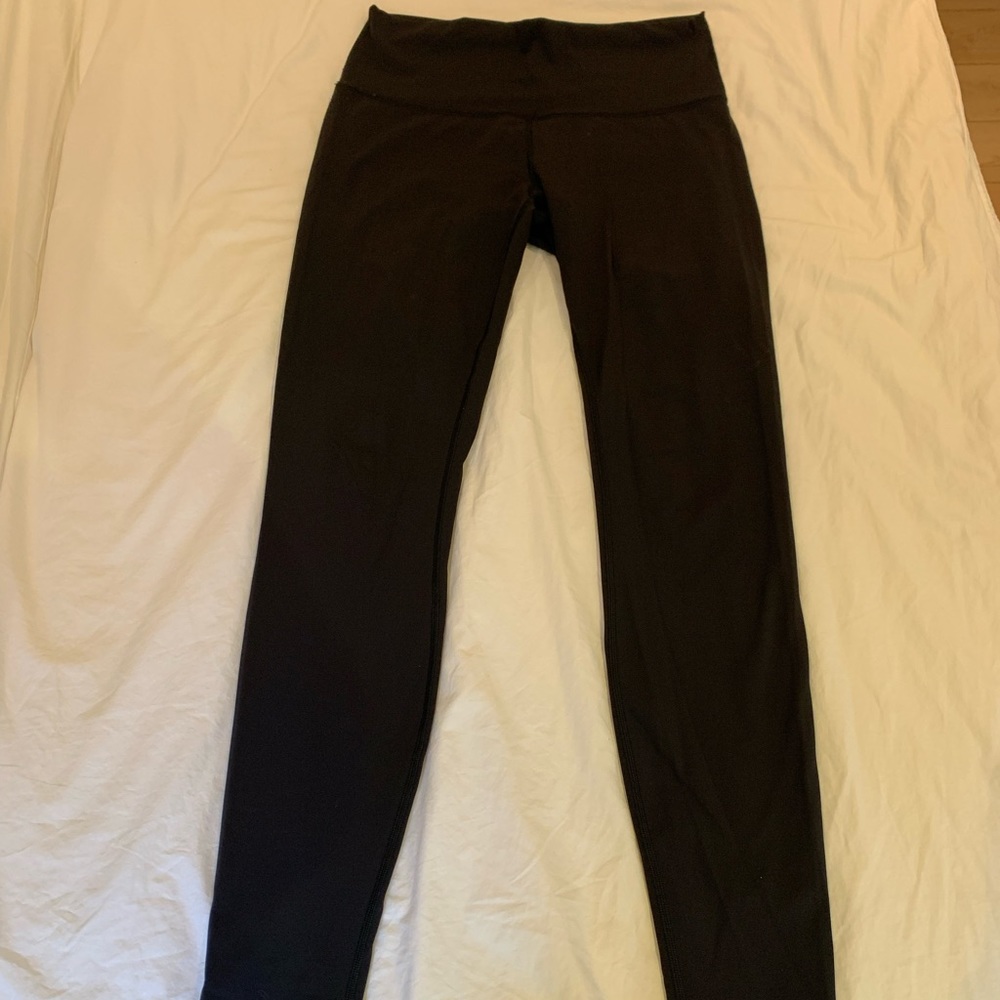 Lululemon Wunder Under HR full length black leggings size 8